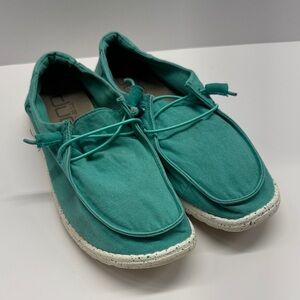 Hey Dude Wendy Teal shoes Size 11